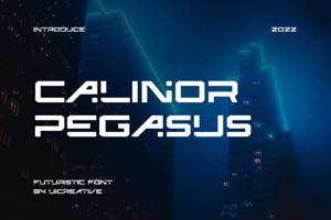 Related font Calinor Pegasus Bold Modern Space