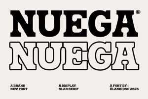 Related font Nuega