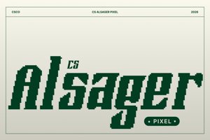 Related font CS Alsager Pixel
