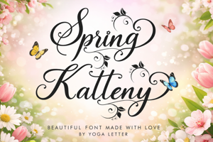 Related font Spring Katteny