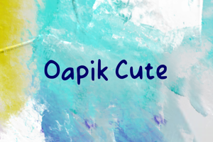 Related font Oapik Cute
