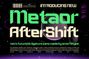 Related font Metaor Aftershift