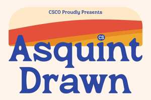 Related font CS Asquint Drawn