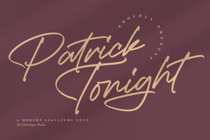 Related font Patrick Tonight