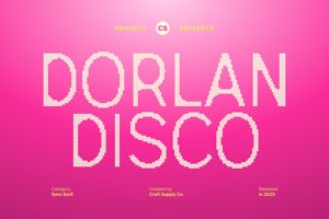 Related font Dorlan Disco