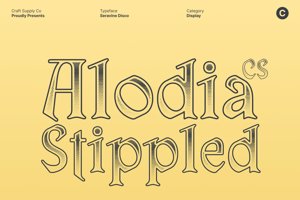Related font CS Alodia Stippled
