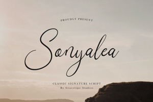 Related font Sonyalea
