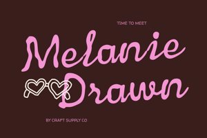 Related font CS Melanie Drawn