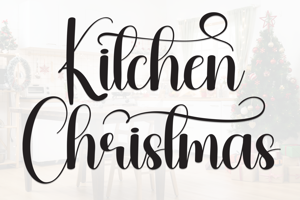 Related font Kitchen Christmas
