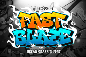 Related font Fast Blaze
