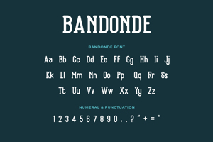 Related font Bandonde