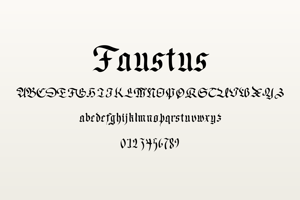 Related font Faustus