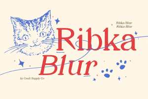 Related font Ribka Blur