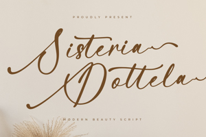Related font Sisteria Dottela