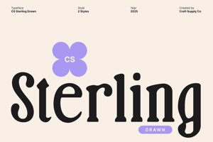 Related font CS Sterling Drawn