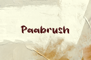 Related font Paabrush