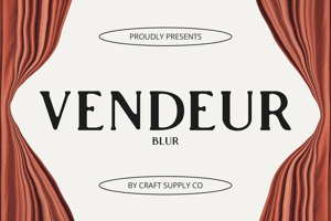 Related font Vendeur Blur