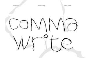 Related font Comma Write
