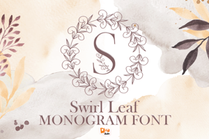 Swirl Leaf Monogram