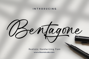 Related font Bentagone
