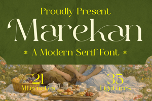 Related font Marekan