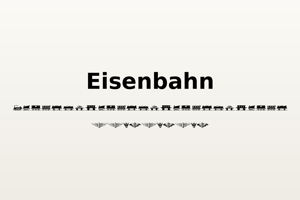 Related font Eisenbahn