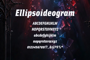 Related font Ellipsoideogram
