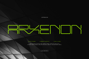 Related font Arxenon