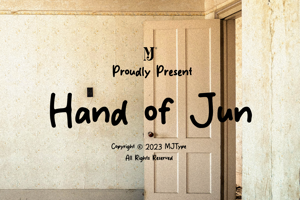 Related font Hand of Jun