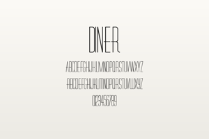 Related font Diner