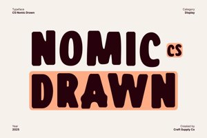 Related font CS Nomic Drawn