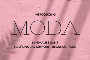 Related font MODA
