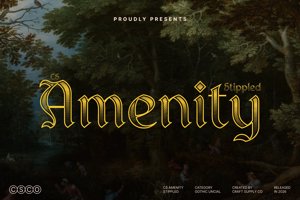 Related font CS Amenity Stippled
