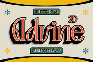 Related font Advine 3D
