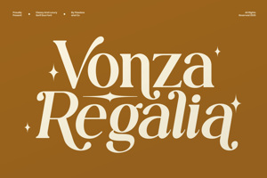 Related font VONZA REGALIA
