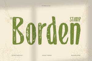 Related font CS Borden Stamp