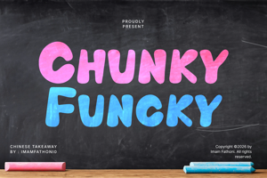 Related font Chunky Funcky