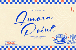 Related font Amora Point