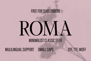 Related font ROMA