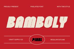 Related font Bamboly Pixel