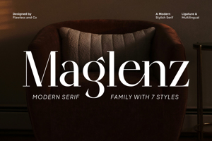 Related font MAGLENZ Thin