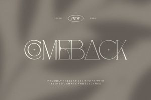 Related font Comeback