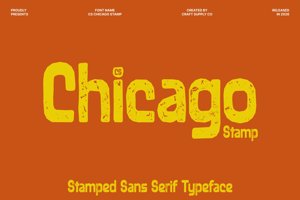 Related font CS Chicago Stamp