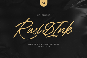 Related font Rust and Ink