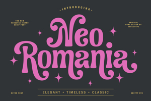 Related font Neo Romania