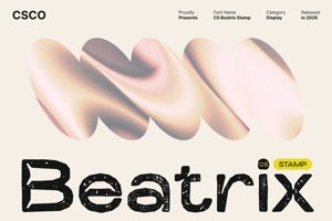 Related font CS Beatrix Stamp