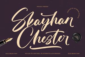 Related font Skayhan Chester VERSION