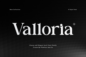 Related font Valloria