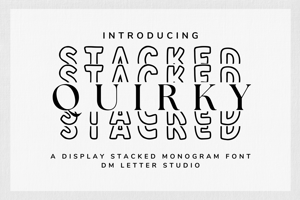 Quirky Stacked Monogram
