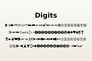Related font Digits